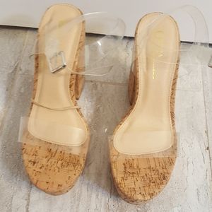 CLEAR STRAPS OLIVIA HEELS